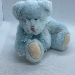 Baby Boyd’s mini light blue colour  teddy bear plush stuffed toy soft cute 4.5”